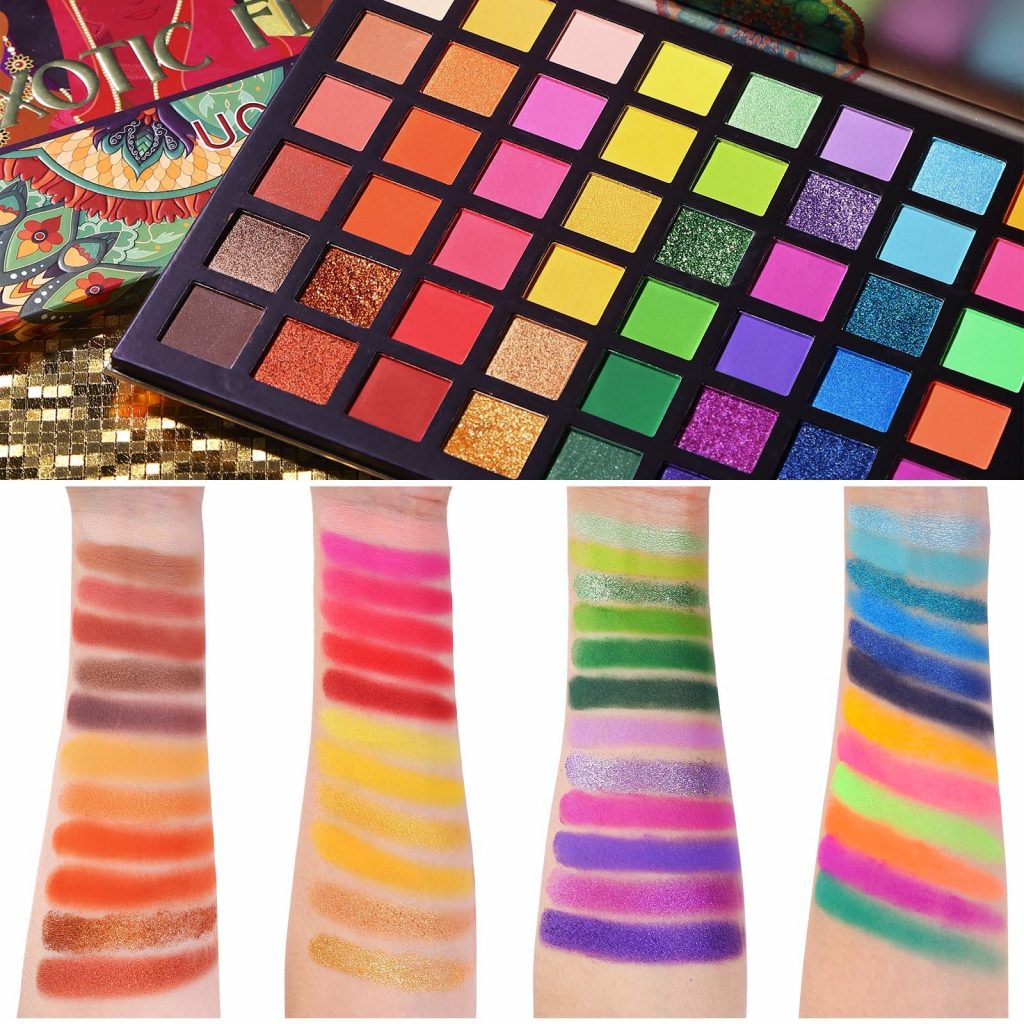 UCANBE Exotic Flavors Eyeshadow Palette 48 Color Pressed Glitter