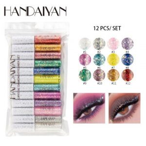 Handaiyan 12pcs glitter eyeliner set