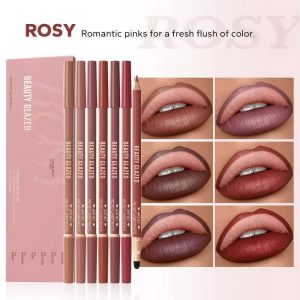 Beauty Glazed Weightless Precise Lip Liner 6pcs Set - ROSY set