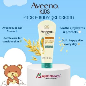 Aveeno Kids Face & Body Gel Cream 227g